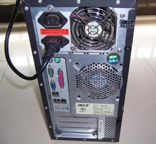 方法一：檢查主機(jī)電源工作故障！