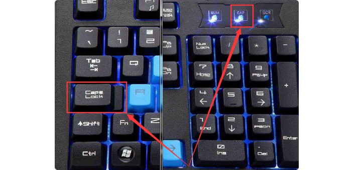 二、鍵盤CapsLock指示燈！
